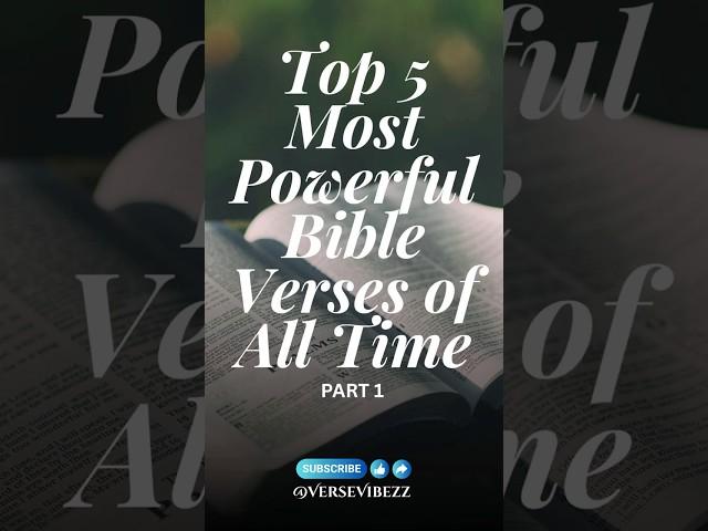 Top 5 Most Powerful Bible Verses of All Time #wordofgod #bible #bibleverse #sunday