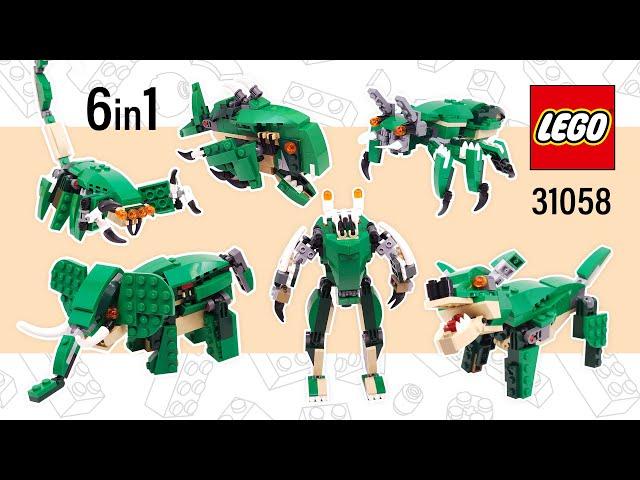 LEGO Creator Alternate Builds [6in1](31058) Mighty Dinosaurs | Speed Build @TopBrickBuilderLite