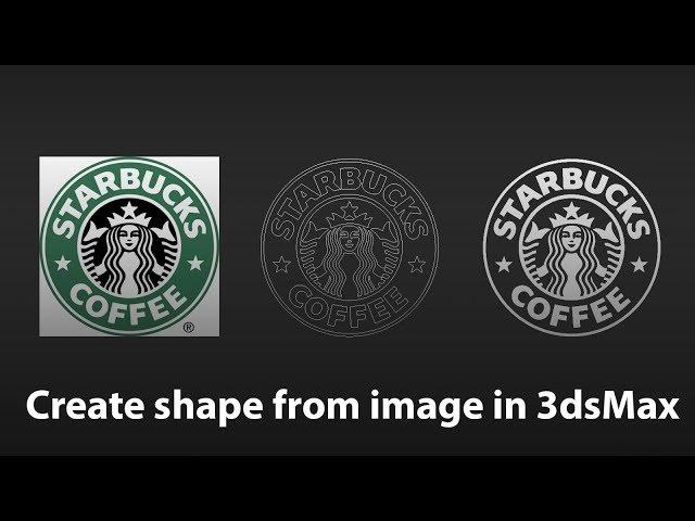 How to create shape from image in 3dsMax