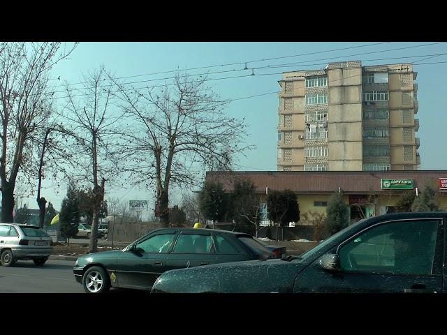 Меняющийся Душанбе. Часть 30. улица Н. Карабаева мимо Саховата, 64,63,61,46 мкр. Февраль 2018