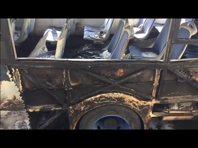 Bus Removed After Fire, March 7 2017