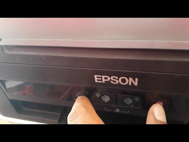 طريقة عمل فورمات او تنظيف رؤوس الحبر للطابعة ايبسون بدون حاسوب Epson