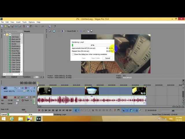 How to Fix Slow GPU rendering in Sony Vegas