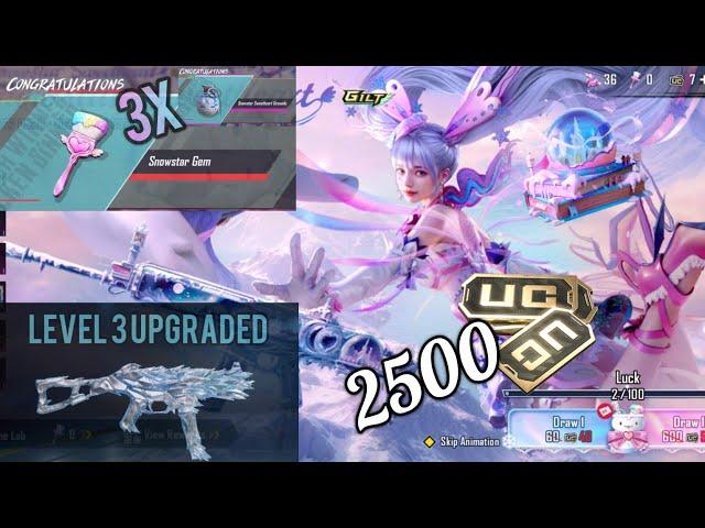 Snowstar Sweetheart Crate Opening BGMI [2500 UC Lucky Create Opening] Glacier Scarl