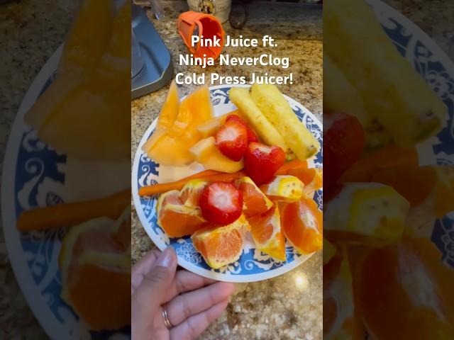 Juice of the Day #14: Pink Juice ft. Ninja NeverClog Cold Press Juicer! #coldpressedjuice