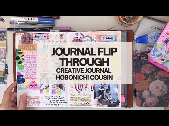 Creative Journal Hobonichi Cousin : Completed Pages Flip Through