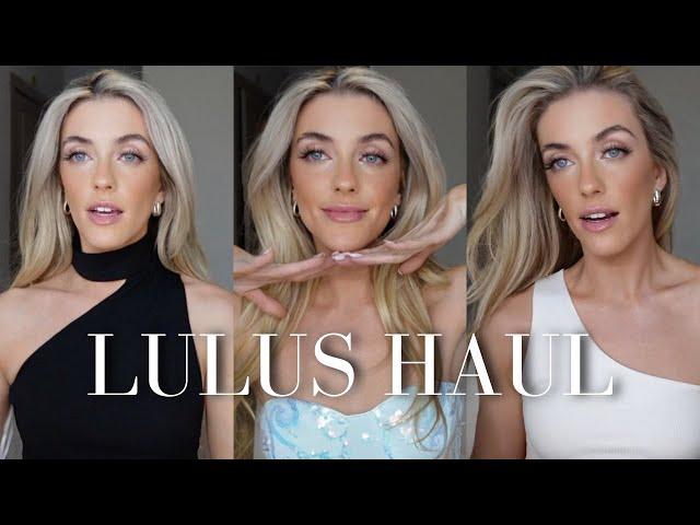 Lulus TRY ON HAUL | Wedding Guest, Bridal Shower and Rehearsal Dinner Dresses