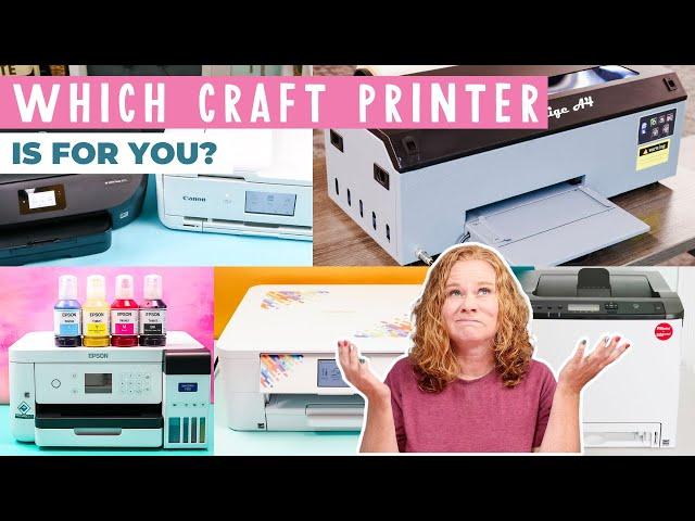 Which Craft Printer is For You? Sublimation? DTF? White Toner? UV?