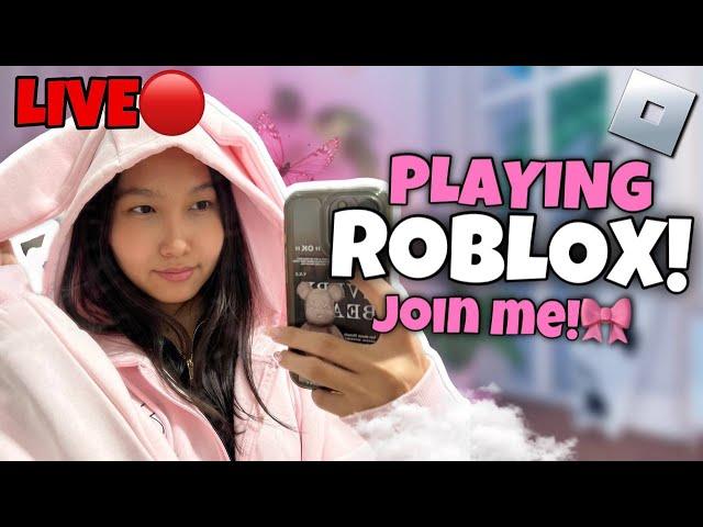 LIVE! PLAYING ROBLOX! JOIN ME!