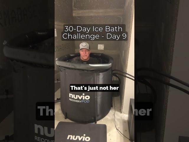 Day 9: Embrace the chill and conquer! ️ #IceBathChallenge #ChillNPlunge #Day9