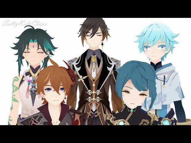 【MMD/Genshin Impact】 OMFG I Love You - Liyue Bois (and Snezhnaya visitor)