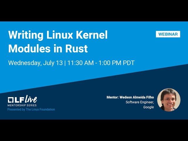 Mentorship Session: Writing Linux Kernel Modules in Rust