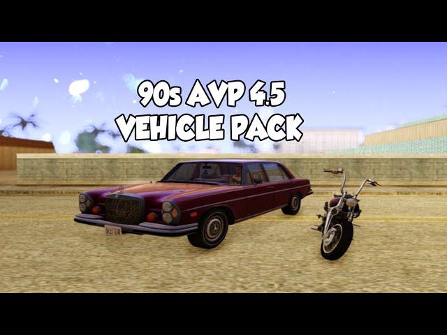 90s AVP 4.5 VEHICLE PACK [IVF] [GTA SA] 1080p