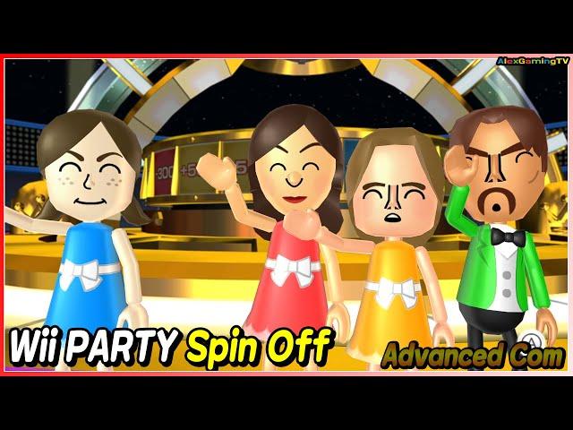 Wii Party - Spin Off (Advanced com) Lucia vs Fumiko vs Gabriele vs Ursula | AlexGamingTV