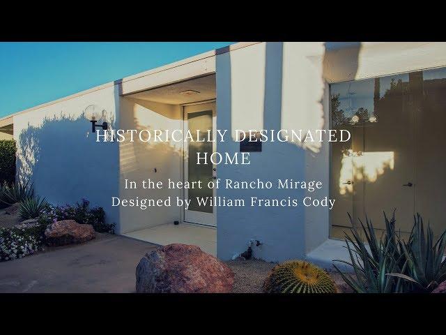 Historically Designated Home in the heart of Rancho Mirage