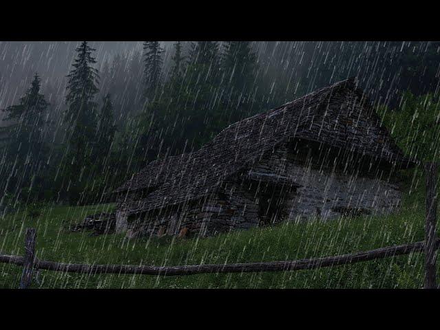 Super Heavy Rain To Sleep Immediately - Rain Sounds For Sleeping - Thunderstorm Sounds