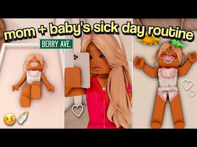 Mom & Baby Sick Day Routine! | Roblox Berry Avenue Roleplay