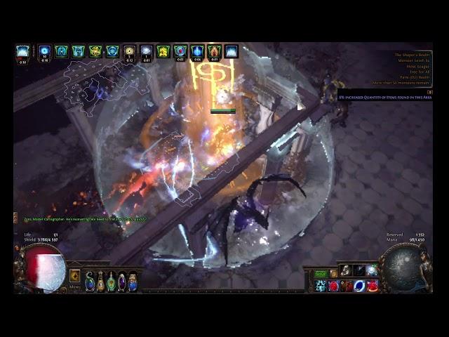 PATH OF EXILE 3.12 HEIST WINTER ORB VOID BATTERY 11M dps shaper ASSASSIN KILL shaper