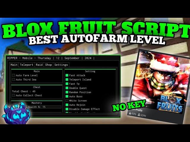 RIPPER HUB Roblox Script | New Blox Fruits Script Update Best Auto Farm Level