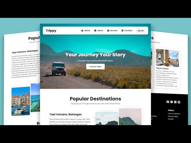 React JS Project - Responsive Tour and Travel Website Beginner React JS