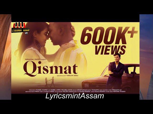 Qismat - Lyrical Video | Adnan Ahmad | Ft. Nabeel Afridi & Niharika | Latest Hindi Song 2020