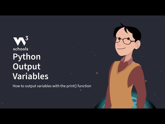 Python - Output Variables with print() - W3Schools.com