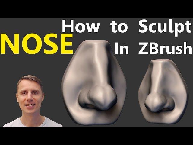 How To Sculpt The Nose In Zbrush