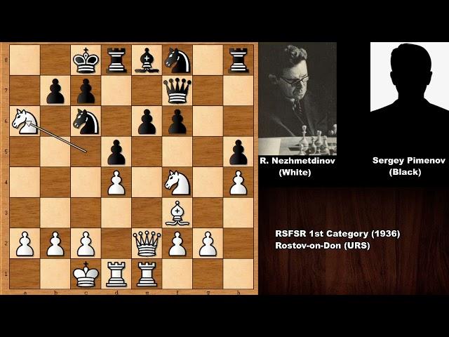 Rashid Nezhmetdinov vs Sergey Pimenov (1936)