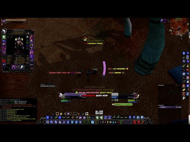 Classic WoW Nightfall Conflag vs Smite Priest (LONG DUEL)