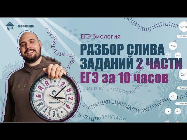 Разбор СЛИВА ЕГЭ ПО БИОЛОГИИ за 10 часов |ЕГЭ БИОЛОГИЯ|Freedom|