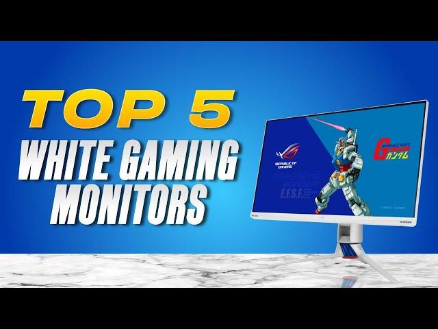 Best WHITE Gaming Monitors in 2024 [Reviews]