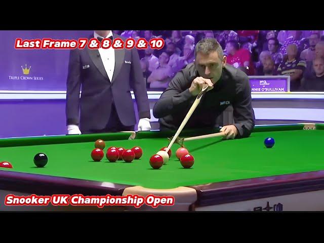 Snooker UK Championship Open Ronnie O’Sullivan VS Anthony McGill ( Last Frame 7 & 8 & 9 & 10 )