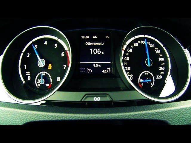 VW GOLF 7 R Kickdown Acceleration 100-200 km/h Autobahn Onboard Autostrada Volkswagen