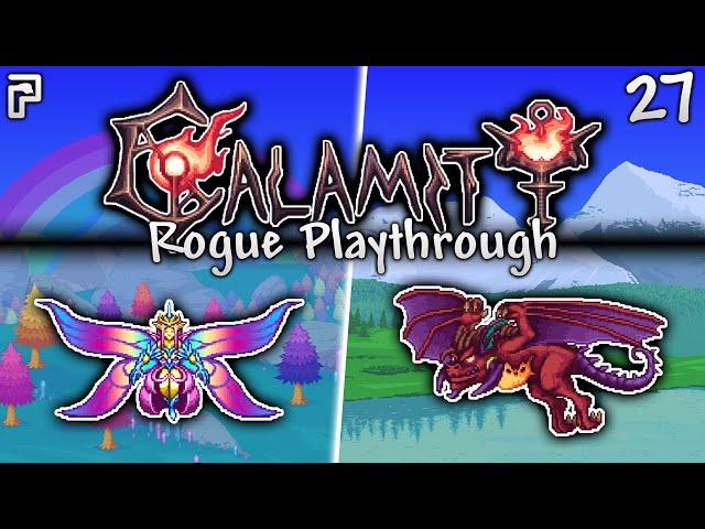 TWO flying TITAN bosses vs 1 Terraria rogue! | Calamity Rogue Playthrough Ep.27