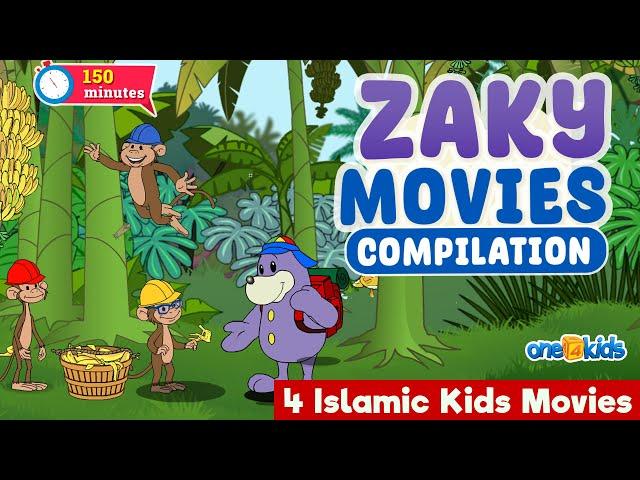 Zaky Movies Compilation | 4 Islamic Kids Movies | 150 Minutes