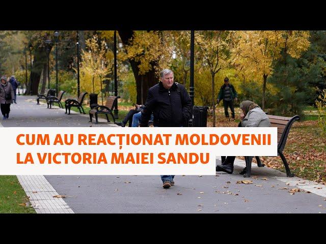 Cum au reacționat moldovenii la victoria Maiei Sandu