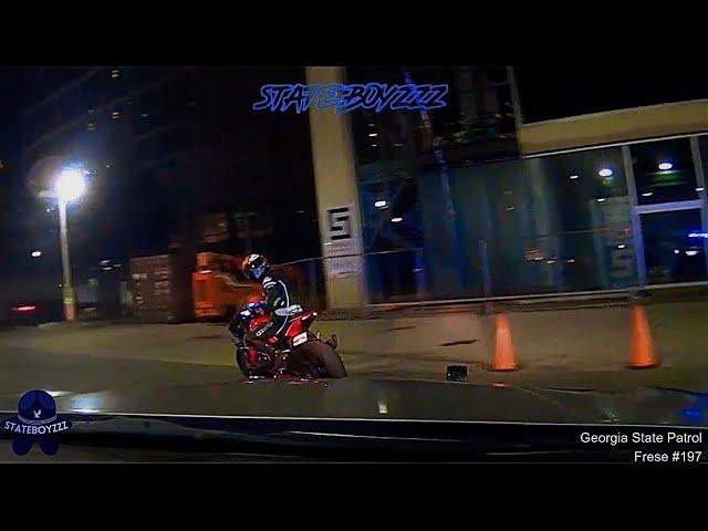 Honda CBR 1000 Dusts Three GSP Troopers | Can't Outrun The Helicopter