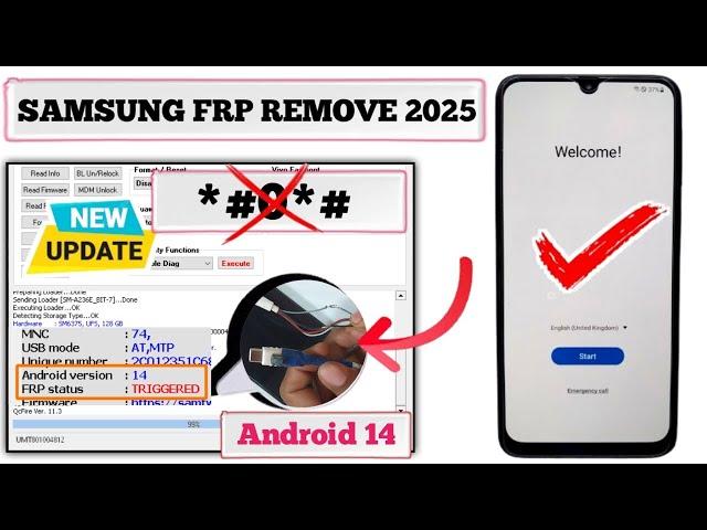 Samsung FRP Bypass 2025 (100% DONE) Android 12-13-14 Latest Security️Frp Lock Removal - Frp Unlock