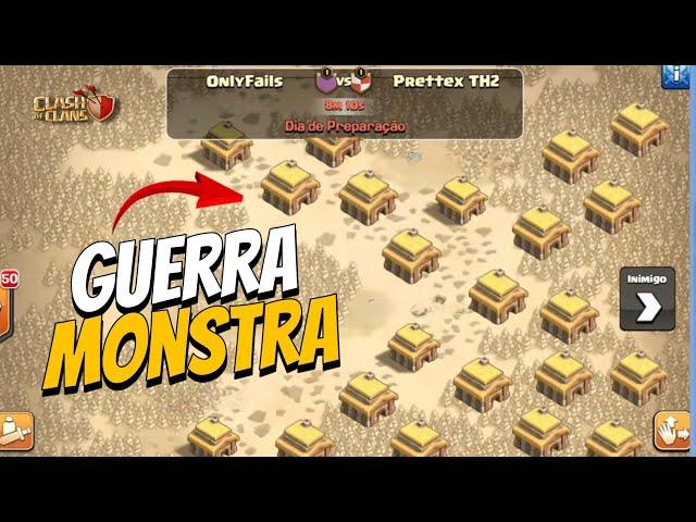 50 VILAS CV2 NA GUERRA ! O QUE ACONTECE SE CRIAR O CLÃ MAIS FRACO POSSÍVEL NO CLASH OF CLANS !