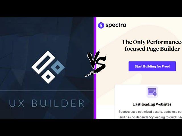 UX-Builder vs Spectra page builder - Comparing top WP page builders