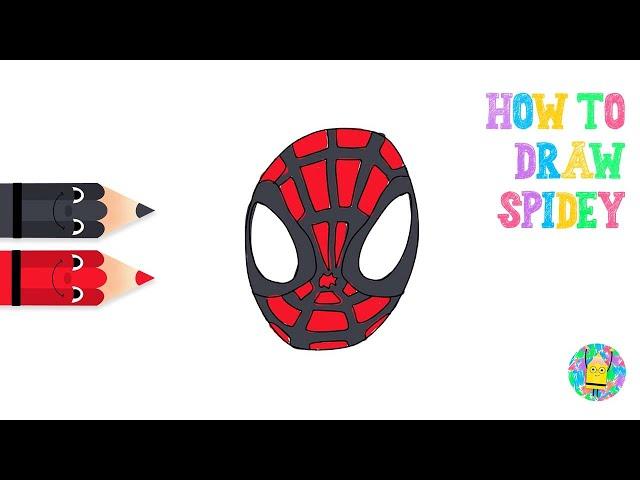 Easy Spidey Drawing for Kids | ArtistsFloor Kids