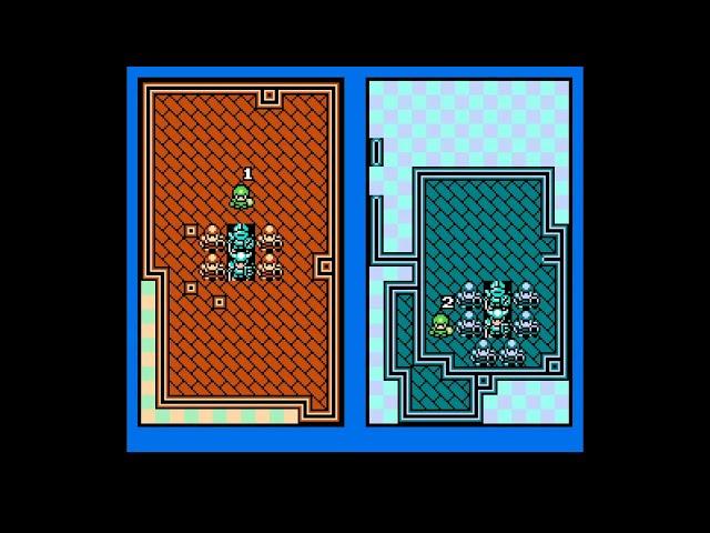 Rampart (Famicom) 2 Player mode featuring Charlie9631