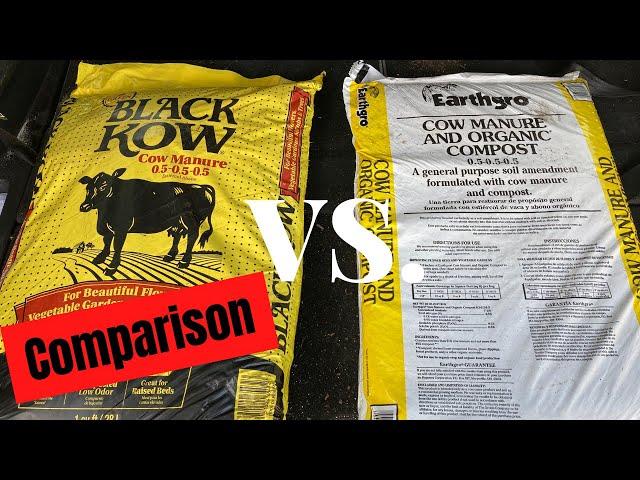 Black Kow Compost vs  Earthgro Compost: Similarities and Differences