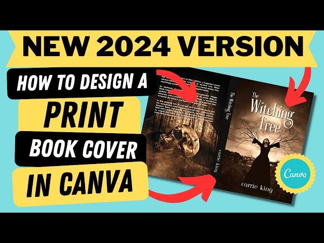 How To Design A PRINT Book Cover In Canva | Step-By-Step Tutorial For Beginners | Amazon KDP