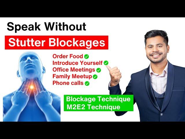 Overcome Stuttering Blockages | Speak Name, Order Food, Introduce Yourself Confidently