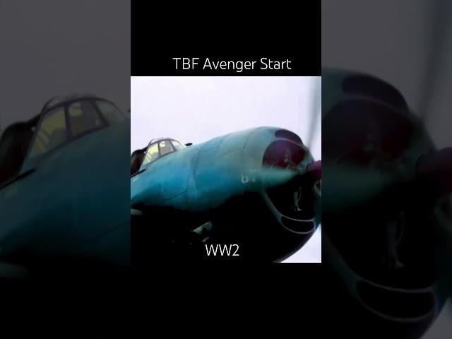 Watch The Ww2 Grumman Tbf Avenger Rev Up In 1943! #aircraftcarrier #ww2 #grumman #tbf