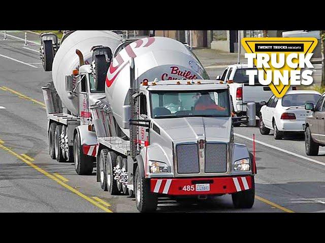 Cement Mixer for Children | Truck Tunes for Kids | Twenty Trucks Channel | Ready-Mix Concrete Truck