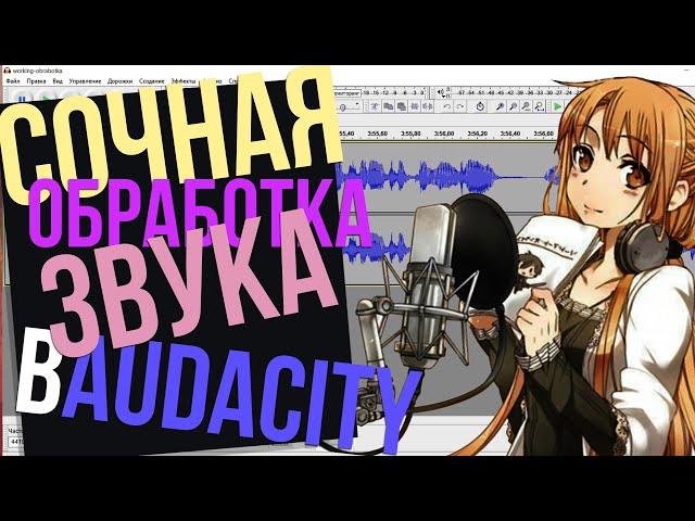  БЫСТРАЯ И КАЧЕСТВЕННАЯ ОБРАБОТКА ЗВУКА + КАК ЗАПИСЫВАТЬ ГОЛОС. КРУТОЙ ЗВУК НА МИКРОФОНЕ! AUDACITY