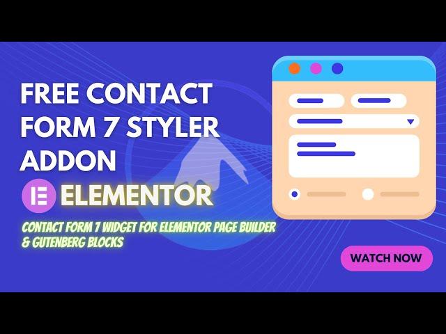 Customize Contact Form 7 With elementor | Contact Form 7 Elementor