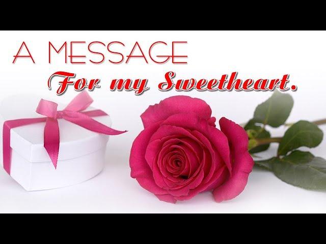 A Sweet message for someone special